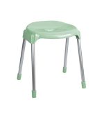 چهارپایه پلاستیکی پایه فلزی مدل 863 سبز روشن