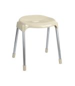 چهارپایه پلاستیکی پایه فلزی مدل 863 شیری