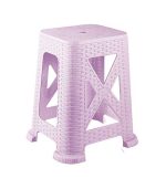 چهارپایه پلاستیکی حصیری بلند 867 بنفش