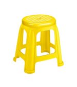 چهارپایه پلاستیکی دو رنگ بلند 917 زرد