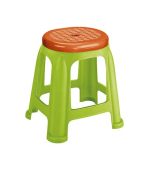 چهارپایه پلاستیکی دو رنگ بلند 917 سبز