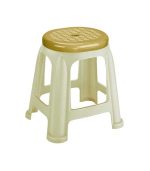 چهارپایه پلاستیکی دو رنگ بلند 917 شیری