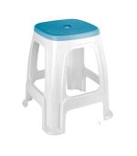 چهارپایه پلاستیکی دو رنگ 918 سفید