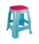 چهارپایه پلاستیکی دو رنگ 918 ابی