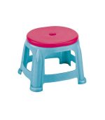 چهارپایه پلاستیکی کوتاه دو رنگ 919 آبی