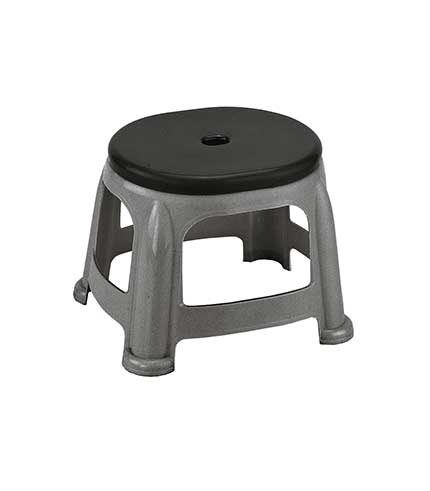 چهارپایه پلاستیکی کوتاه دو رنگ 919 طوسی