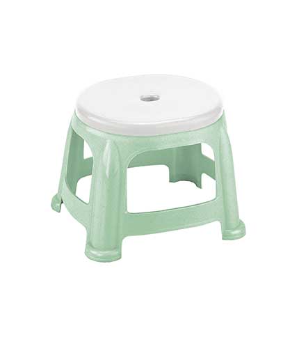 چهارپایه پلاستیکی کوتاه دو رنگ 919 سبز