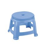 چهارپایه پلاستیکی کوتاه دو رنگ 919 ابی تیره