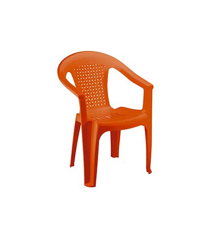 صندلی پلاستیکی دسته دار 854 نارنجی