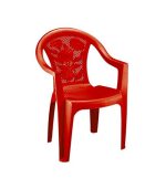 صندلی پلاستیکی دسته دار 872 قرمز