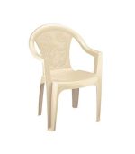 صندلی پلاستیکی دسته دار 872 کرم روشن