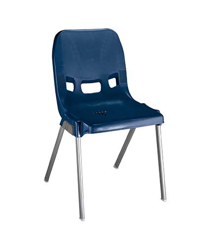 صندلی پلاستیکی پایه فلزی 880 سرمه ای