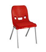 صندلی پلاستیکی پایه فلزی 881 قرمز