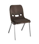 صندلی پلاستیکی پایه فلزی 881 قهوه ای