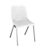 صندلی پلاستیکی پایه فلزی 882 سفید
