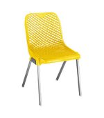 صندلی پلاستیکی پایه فلزی 882 زرد