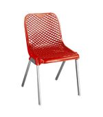 صندلی پلاستیکی پایه فلزی 882 قرمز