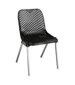 صندلی پلاستیکی پایه فلزی 882 سیاه