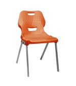 صندلی پلاستیکی پایه فلزی 883 نارنجی