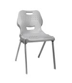 صندلی پلاستیکی پایه فلزی 883 طوسی روشن