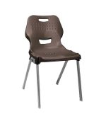 صندلی پلاستیکی پایه فلزی 883 قهوه ای