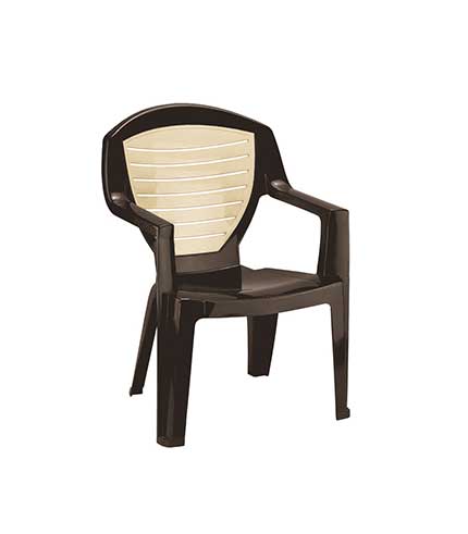 صندلی پلاستیکی دسته دار 884 قهوه ای