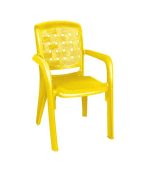 صندلی پلاستیکی دسته دار 885 زرد