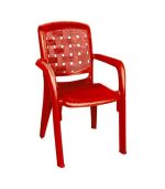 صندلی پلاستیکی دسته دار 885 قرمز