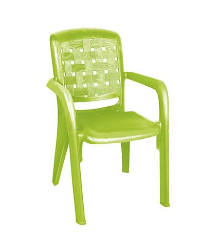 صندلی پلاستیکی دسته دار 885 سبز روشن