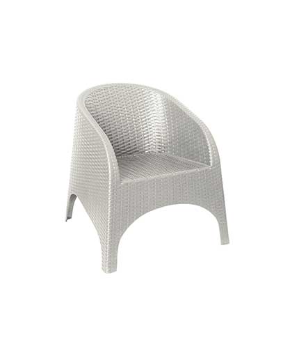 مبل پلاستیکی دسته دار 890 طوسی روشن