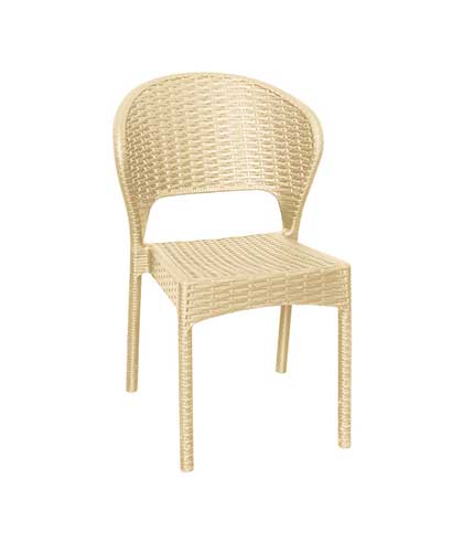 صندلی پلاستیکی بدون دسته 972 کرم