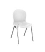 صندلی پلاستیکی پایه فلزی 980 سفید