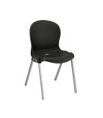 صندلی پلاستیکی پایه فلزی 980 مشکی