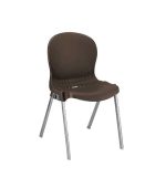 صندلی پلاستیکی پایه فلزی 980 قهوه ای