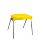 میز پلاستیکی پایه فلزی 983 زرد