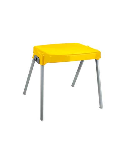 میز پلاستیکی پایه فلزی 983 زرد
