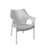 صندلی پلاستیکی پایه فلزی 991 طوسی