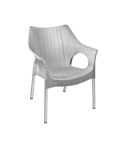 صندلی پلاستیکی پایه فلزی 991 طوسی