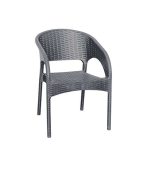 صندلی پلاستیکی دسته دار 992 طوسی