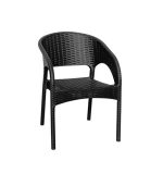 صندلی پلاستیکی دسته دار 992 مشکی