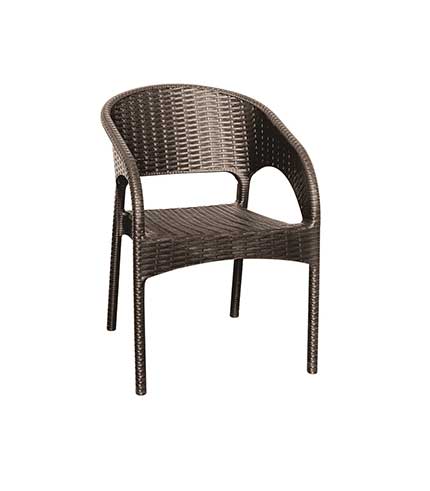 صندلی پلاستیکی دسته دار 992 قهوه ای