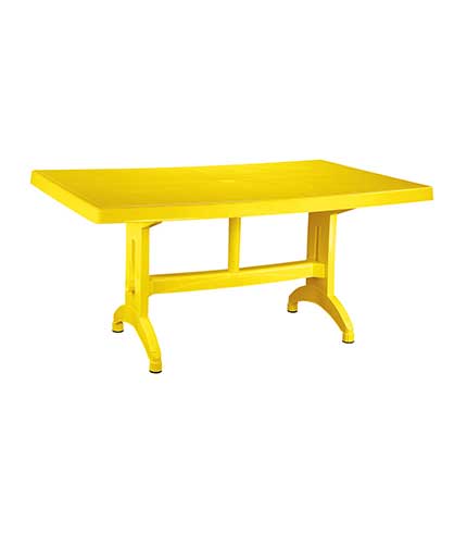 میز مستطیل پلاستیکی مدل 824 زرد