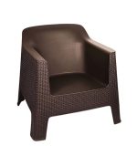 مبل پلاستیکی حصیربافت 891 قهوه ای