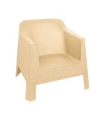 مبل پلاستیکی حصیربافت 891 کرم