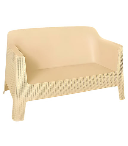 کاناپه پلاستیکی حصیربافت 892 کرم