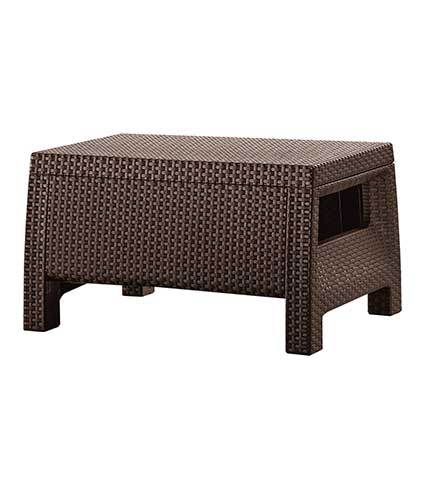 میز جلو مبلی پلاستیکی مدل 3020 قهوه ای