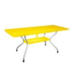 میز مستطیل پلاستیکی مدل 920 زرد