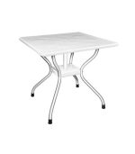 میز مربع پلاستیکی مدل 923 سفید