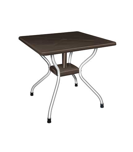 میز مربع پلاستیکی مدل 923 قهوه ای