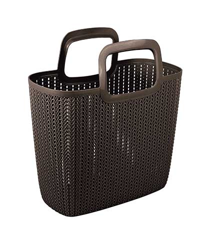 زنبیل گلدیس قهوه ای